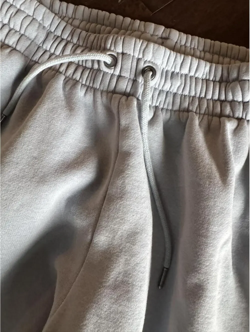 Under Armour Large Heavyweight Fleece Sweatpants Light Gray Relaxed Fit